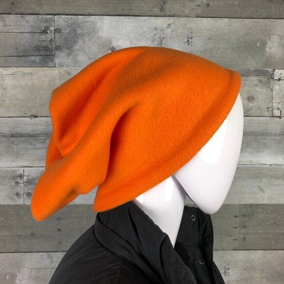 Orange gaiter neckwarmer fleece Scarf Tube Earmuff Gator Cowl Turtle Ski cowl - Picture 4 of 10